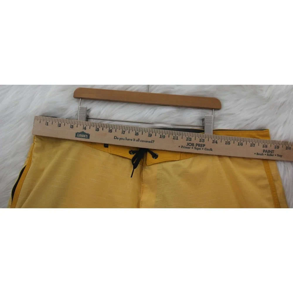 (2)Lot Mens Surf Board Shorts Swim Trunks 36 Hurley Floral Beach Phantom Yellow